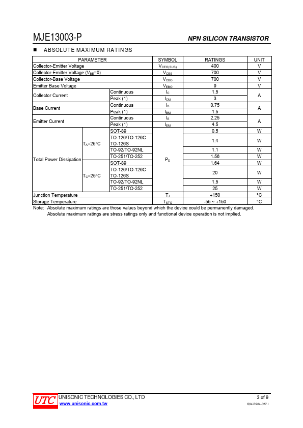 MJE13003-P